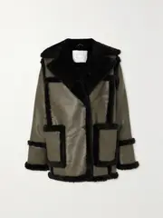 [Proenza Schouler White Label] Proenza Schouler White Label - Faux Shearling Jacket - Black - small small Black