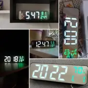 Alarm Alarm Digital LED Wall Table Clock Night Mode LED Wall Table Clock