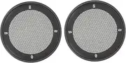 Yardenfun 2pcs Speaker Grille Subwoofer Car Speaker Mesh Sub-woofer Net Covers Loudspeaker Net Protector Car Cover Sub Subwoofer Mesh Woofer Protective Grille Black Plastic Ring