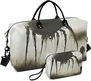 [ZRYSMY] Duffel Bag for Traveling, Gothic Monster Robot Travel Bag Gym Bag, with Multiple Interior Pockets Shoulder Weekender Bag for Women Men with Toiletry Bag 20.5L x 1.9W x 13.8H, Multi-Colored, one