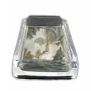 Unicorns D12 Glass Square Ashtray 4" x 3" Smoking Cigarette Mythical Creature