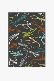 120' x 185' | Machine Washable Runner Rug | Kid & Pet Friendly | Indoor Rug | Bone Dance Technicolour Flatwoven Rug | Ruggable