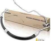 A-Premium Power Steering Pressure Hose Line Assembly Compatible with Hyundai Santa Fe 2007 2008 2009 2.7L, with O-ring & Bushing & Washer, Pump To Rack