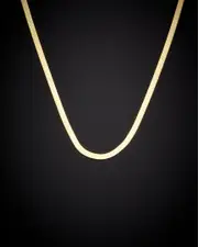 14K Italian Gold 2.8mm Flex Herringbone Necklace