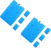 BESTOYARD 2sets 200ml Ice Packs for Cooler for Outdoor Reusable Mini Cooler for Large Slim 4pcs*2