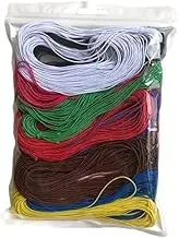 1mm Elastic Cord 10 Colors Elastic Cord for Bracelet Making Jewelry Making Round Elastic Bands for Beading Elastic Rope Stretch Crafts Elastic Rope for Crafts DIY(240m in Total)