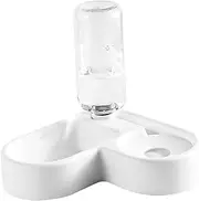 BESPORTBLE 1PC Heart Shaped Pet Bowl Stylish Slip Cat Dog Feeder with Automatic Water Dispenser Multi Purpose Design for Food and Water