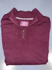 new charles tyrwhitt mens red whine cashmere sweater xxxl