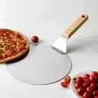 Turning Pizza Peel with 12inch Stainless Steel Homemade Pizza Paddle for Baker