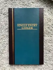 Wilson Jones S300-15SEL Single Entry Ledger Book, 7-1/4 x 11-3/4", 150 Pages