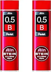 Pentel Ain Stein Mechanical Refill Leads - 0.5mm B (2)