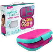 Bentgo Kids Chill 23cm Leak-Proof Bento Lunch Box w/ Compartment Fuchsia/Teal