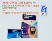 Contour Next Glucose Monitor With 100 Contour Next Test Strips Set Included