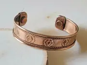 2 Pack Copper Magnetic Bracelet Arthritis Pain Therapy Cuff Bangle Metaphysical