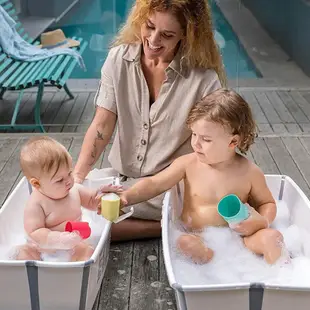 挪威Stokke Flexi Bath加大款折疊浴盆 嬰兒澡盆 嬰兒浴盆 寶寶洗澡【正版公司現貨】