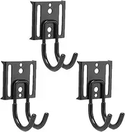 Treestand Strap Hangers, Hunting Gear Accessory Holder, Multi-Hook Hunting Strap, Tree Stand Gear Hanger, Saddle Hunting Gear Hooks, Effortless Setup And Use For Hunting, Hiking 3 Metal Gear Hooks