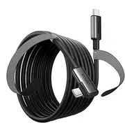 UGREEN 60W Quest VR Link Cable 5M, USB C to USB C 3.1 5Gbps Data Transfer, Right Angle Fast Charge Cord, Compatible with Oculus Quest 2, Quest VR Headset, Meta Quest 3, iPhone 16, Galaxy S24, MacBook
