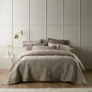 Bianca Kairo Coverlet Queen/King Bed Champagne Pillowcase Room/Home Bedding Set