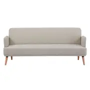 Merlin 3 Seater Sofa Futon Bed Fabric Lounge Couch - Beige