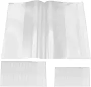 TEHAUX 20pcs A4 Book Cover, Clear Book Sleeves, Plastic Textbook Protection Sleeves, Waterproof, Fits A4 and 16K, Ideal for School Notebooks and Workbooks