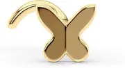 [Lavari Jewelers] 20 Gauge Butterfly Curved Nose Stud for Women and Men - 14k Yellow Gold Nose Ring - Unisex Hypoallergenic Nostril Piercing Jewelry - 20G Body Piercing