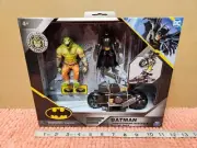 DC Batman "Transforming Batcycle" Battle Pack w/ Batman & Killer Croc Figures