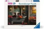 NEW (Dinged Box) Ravensburger 00782 The Cow in The Bath 1000 Pc Jigsaw Puzzle
