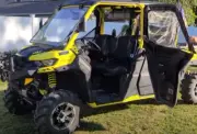 Can-Am Defender Max Framed Upper Soft Doors For OEM Half Doors