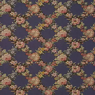 Lee Jofa Beaulieu Tapestry Floral Indigo Upholstery Drapery Fabric MSRP $269y