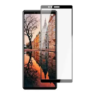 SONY Xperia 1 保護貼 保護貼 買一送一覆蓋黑框玻璃鋼化膜(買一送一 SONY Xperia 1 保護貼)