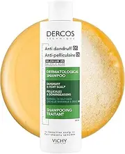 [VICHY] Dercos Anti Dandruff Shampoo for Normal to Oily Hair 200ml, DS Dermatological Shampoo for Sensitive Scalp, Dandruff & Itchy Scalp, Helps Maintain Microbiome & Eliminates Dandruff, Selenium + Salicylic Acid