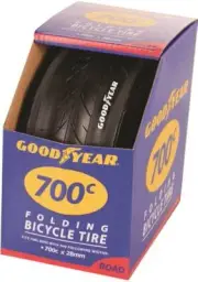 NEW KENT GOODYEAR 91134 FOLDING ROAD BIKE TIRE BLACK 700C X 28 MM