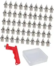 [Perfeclan] 50x 1/4 inch Track Spikes Track and Cross Country Spikes Convenient Track and Field Running Spikes for Short Distance Running