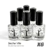 Seche Vite Dry Fast Nail Polish Top Coat 0.5oz x 6