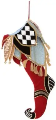 Mark Roberts 2024 Dreamy Venetian Stocking - 26 Inches NEW Whimsical Harlequin