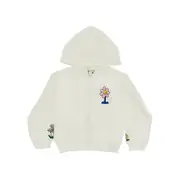 [STELLA MCCARTNEY] STELLA MCCARTNEY Sustainable cotton full-zip hoodie Kids 6Y 6Y White
