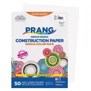 (Formerly SunWorks) Construction Paper, White, 9" x 12", 50 Sheets