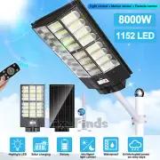 8000W LED 80000000LM Luz Solar Exterior Luces Jardin Lamparas De Calle Dusk Dawn