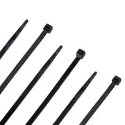 NavePoint 16 Inch Nylon Black Cable Ties 50 Lbs 100 Pack