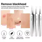 Blackhead Remover Tweezers Acne Pimple Blemish Extractor Curved Needles Cli B8B8