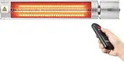 Maxkon Electric Heater, Infrared Patio Heater for Outdoor/Indoor Use, Wall Mounted/Ceiling/Tripod Infrared Heater Outdoor, 2000W Electric Patio Heater
