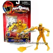 Yr 2006 Power Rangers Mystic Force 5.5 Inch Figure CRYSTAL ACTION YELLOW RANGER