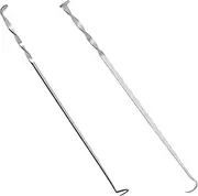 2Pcs Meat Turner Hook, Food Flipper, Meat Hook Flipper, Safe Meat Turner BBQ Flipper for Grilling Meat
