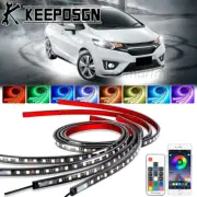 Car RGB LED Strip Bar Underglow Body Kit Neon Lights APP Remote for Honda Fit