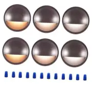 [6 Pack] 3CCT Low Voltage LED Deck Lights Oil Rubbed Bronze | 6 Pack
