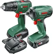 [Bosch] 18V 2 Piece Easy Kit: Drill/Driver, Impact Driver, 2 x 2.5Ah Batteries and 3.0Ah Fast Charger