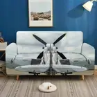 Fishtail Light Sky Stretch Sofa Cover Lounge Couch Slipcover Recliner Protector