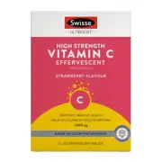 New Swisse UltiBoost High Strength Vitamin C Effervescent 60 Tablets VC 1000mg