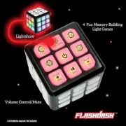 Winning Fingers Flashing Cube Electronic Memory & Brain Game | 4-In-1 Handheld G