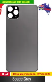 New Back Rear Cover Glass Replacement For iPhone 11 Pro Max, Space Grey BIG HOLE